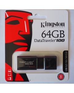 Kingston Clés USB 3.1 - 64Go - DataTraveler100